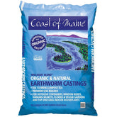Coast of Maine Wiscasset Blend WI3500 Earthworm Casting, Dark Brown, Earthy Smell, 20 qt Bag